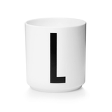 Design Letters - Porzellanbecher weiss A Z