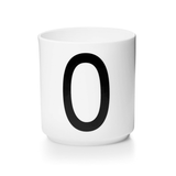 Design Letters - Porzellanbecher weiss A Z