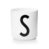Design Letters - Porzellanbecher weiss A Z