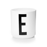 Design Letters - Porzellanbecher weiss A Z