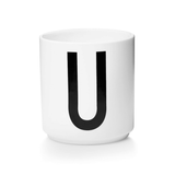 Design Letters - Porzellanbecher weiss A Z