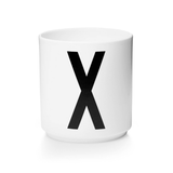 Design Letters - Porzellanbecher weiss A Z