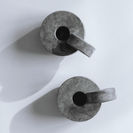 Kerzenständer - CANDELSTICK grey von Stenhuggardottern