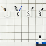 Porzellanbecher weiss von Design Letters