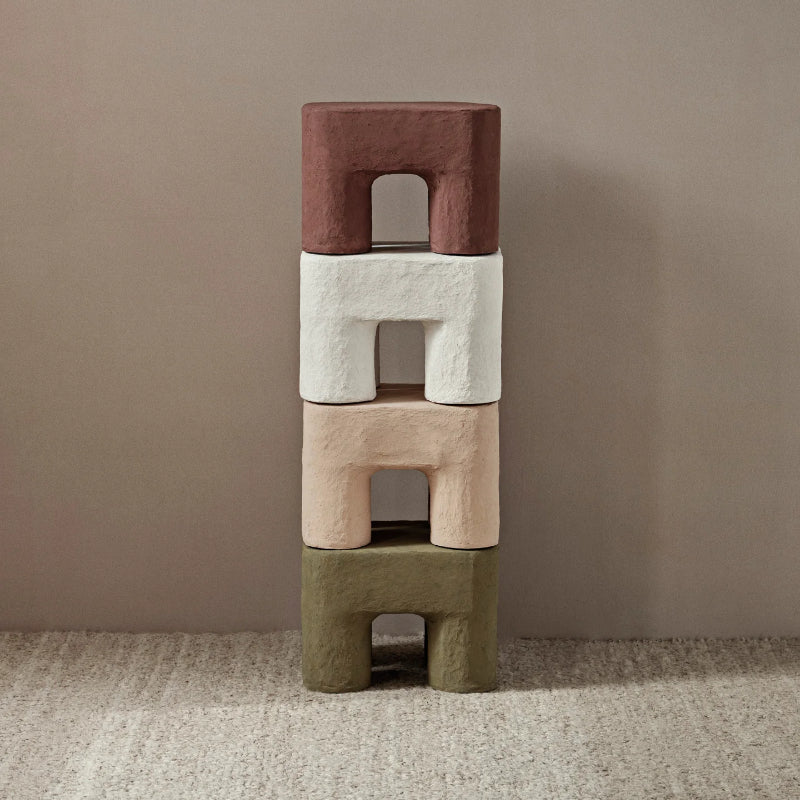 Hocker - Podo red brown von Ferm Living
