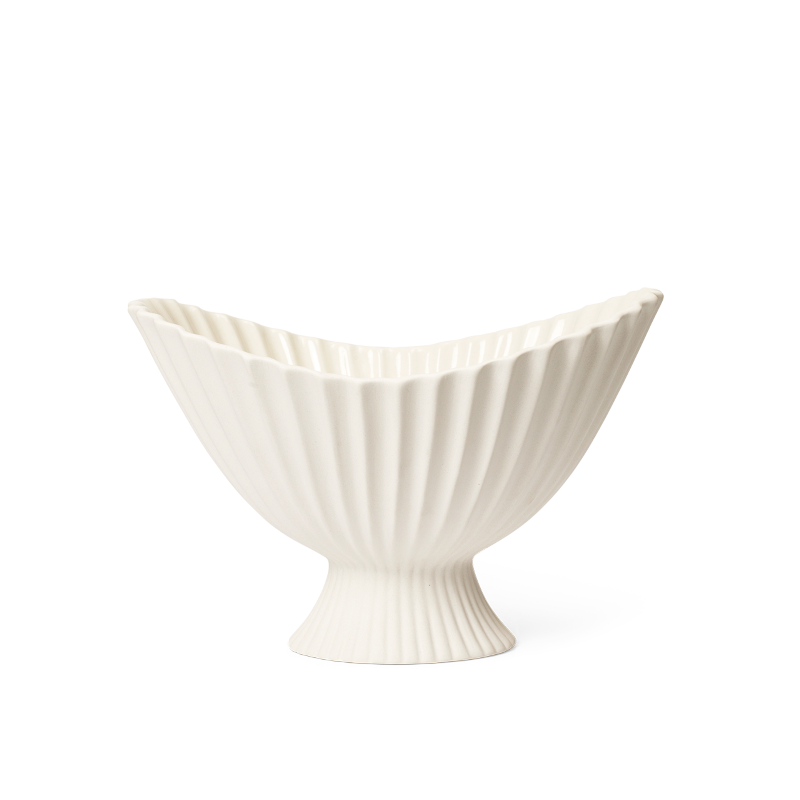 Schale - Centrepiece Fountain off-white M von Ferm Living