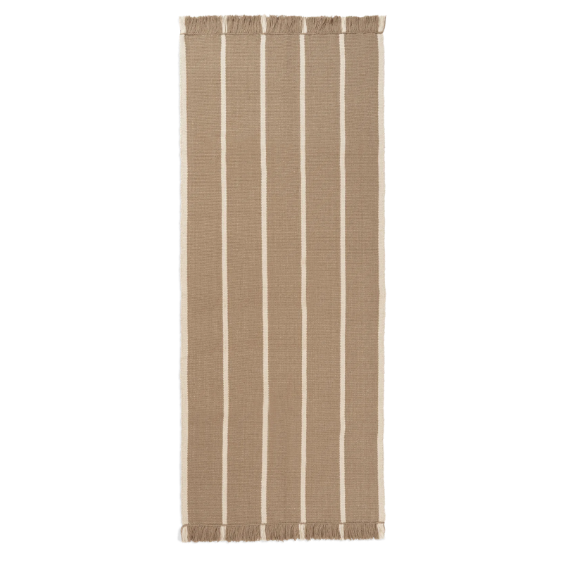 Läufer - Kelim Calm dark sand/off white von Ferm Living