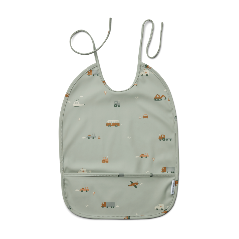 Latz - LAI bib Vehicles/dove blue mix von Liewood