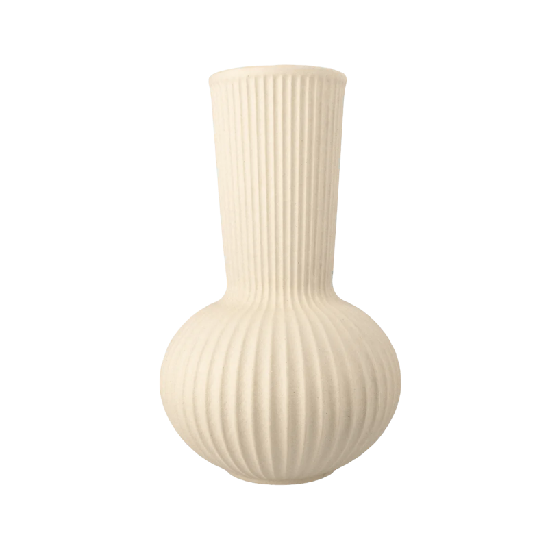 Vase - The Ripple sand M von Paper Paste Living