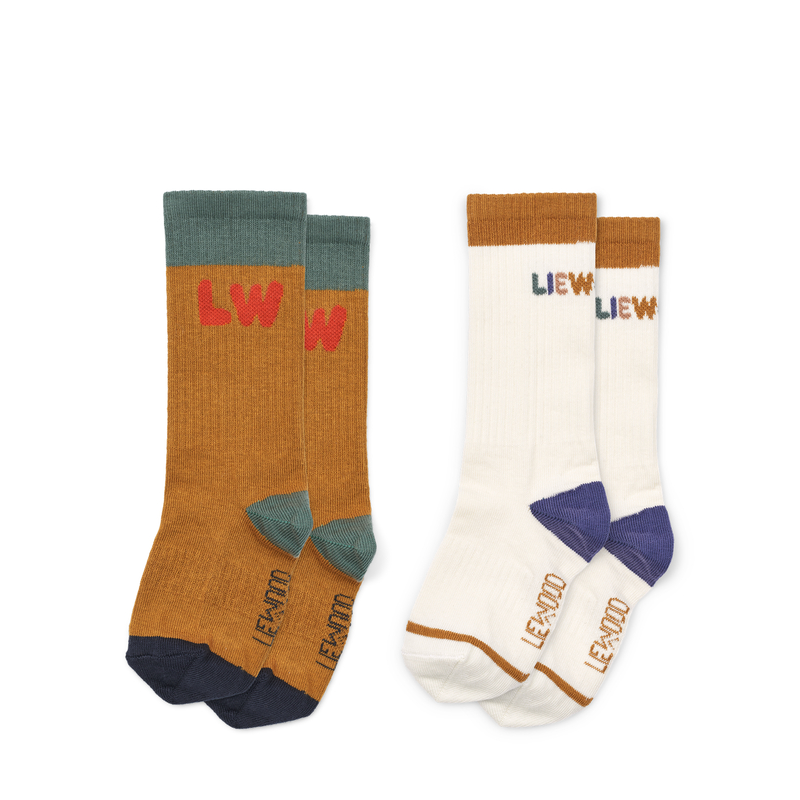 Socken - Annette creme de la creme/golden caramel mix von Liewood