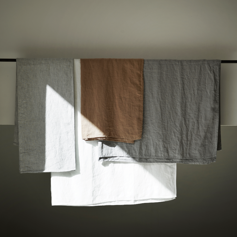 Tine K Home - Tischdecke Leinen weiss