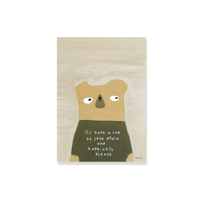 Postkarte - I ll have a cup of... von Ted & Tone