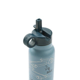 Liewood - Trinkflasche Falk Race Cars/Beach blue 350mI