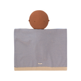 WE ARE GOMMU - Decke Stripes light cream/blue