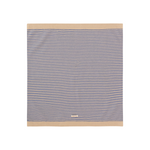 WE ARE GOMMU - Decke Stripes light cream/blue
