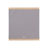 WE ARE GOMMU - Decke Stripes light cream/blue