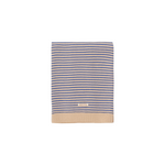 WE ARE GOMMU - Decke Stripes light cream/blue