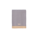 WE ARE GOMMU - Decke Stripes light cream/blue