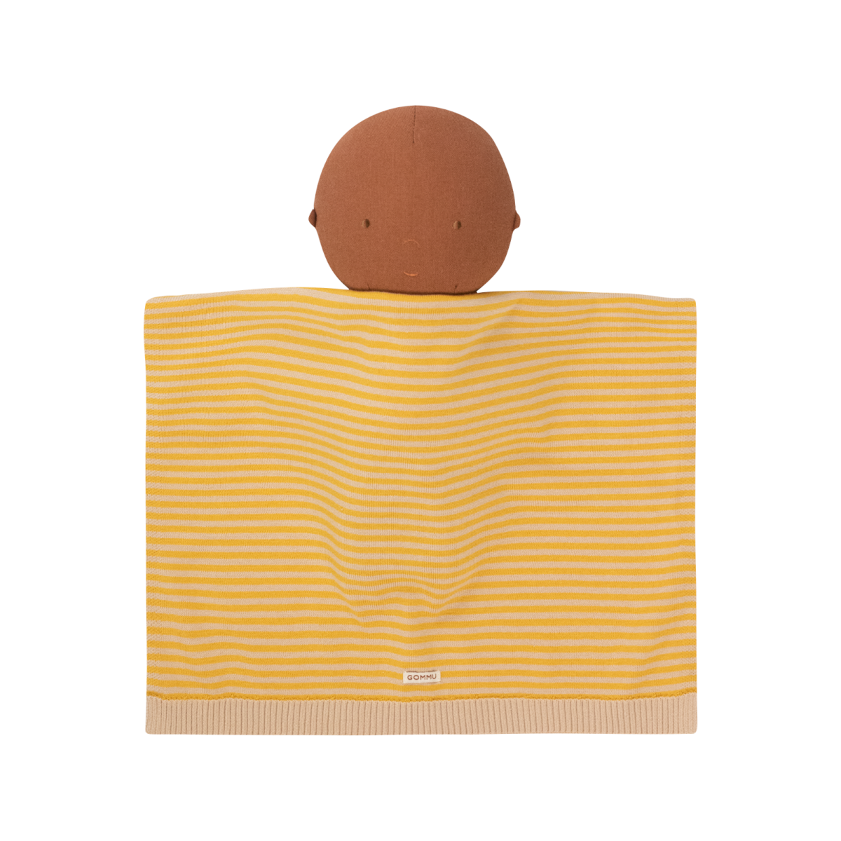 WE ARE GOMMU - Decke Stripes light cream/mustard