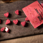 The Mallows - Marshmellows Herzen Himbeere/weisse Schokolade

