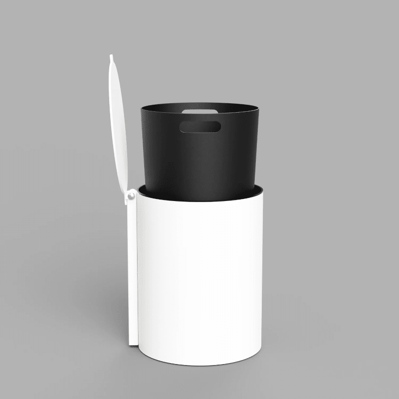 Abfalleimer white von Nichba