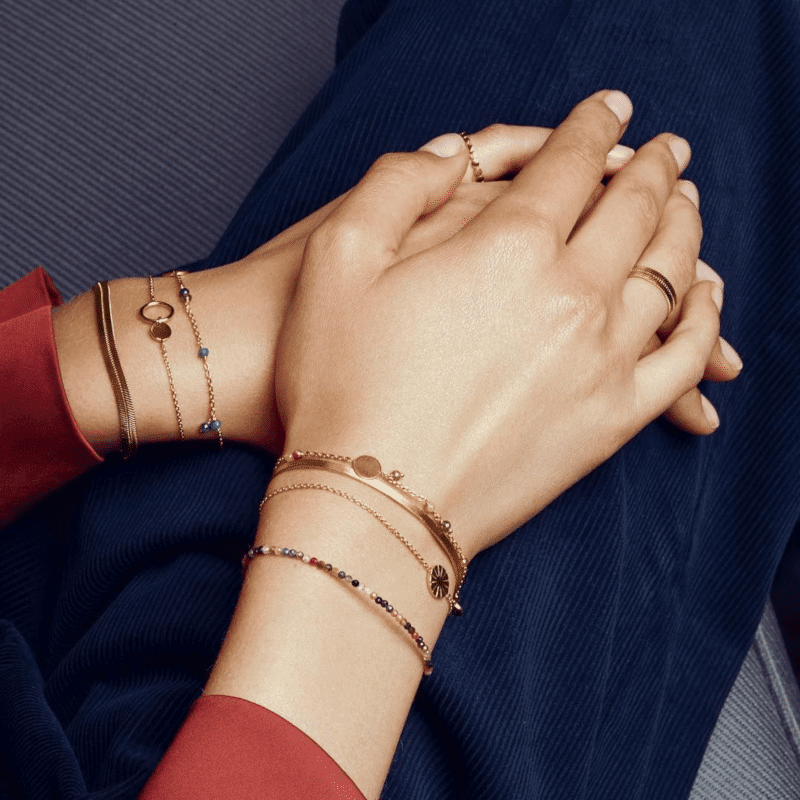 Afterglow Aqua Bracelet gold von Pernille Corydon
