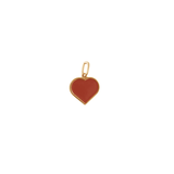 Anhänger - Big Heart Emaille ash rose von Design Letters