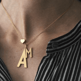 Anhänger - Heart Emaille gold von Design Letters