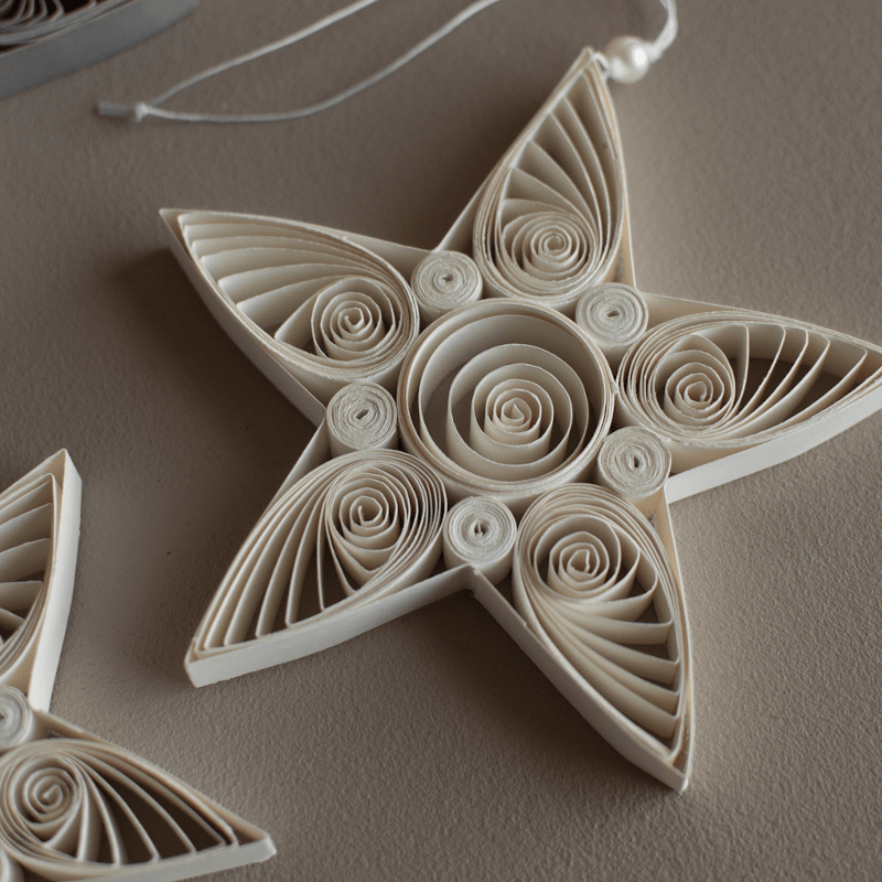 Anhänger - Paper Star white L von dbkd