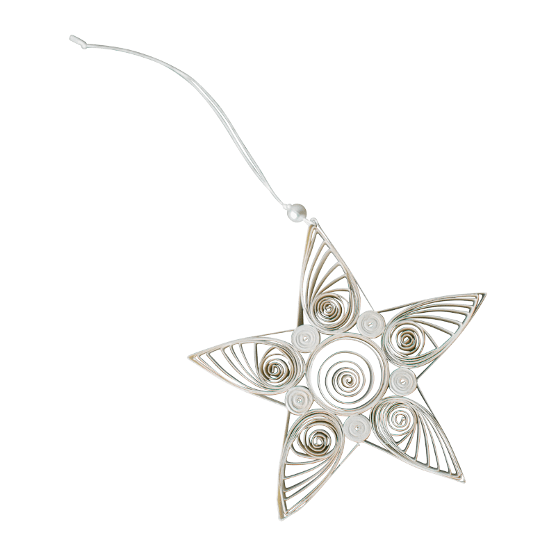 Anhänger - Paper Star white L von dbkd