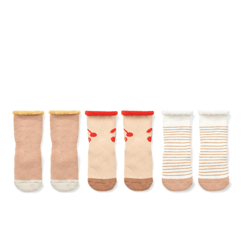 Anti-Rutsch Socken - Eloy cherries mix 3er Set von Liewood