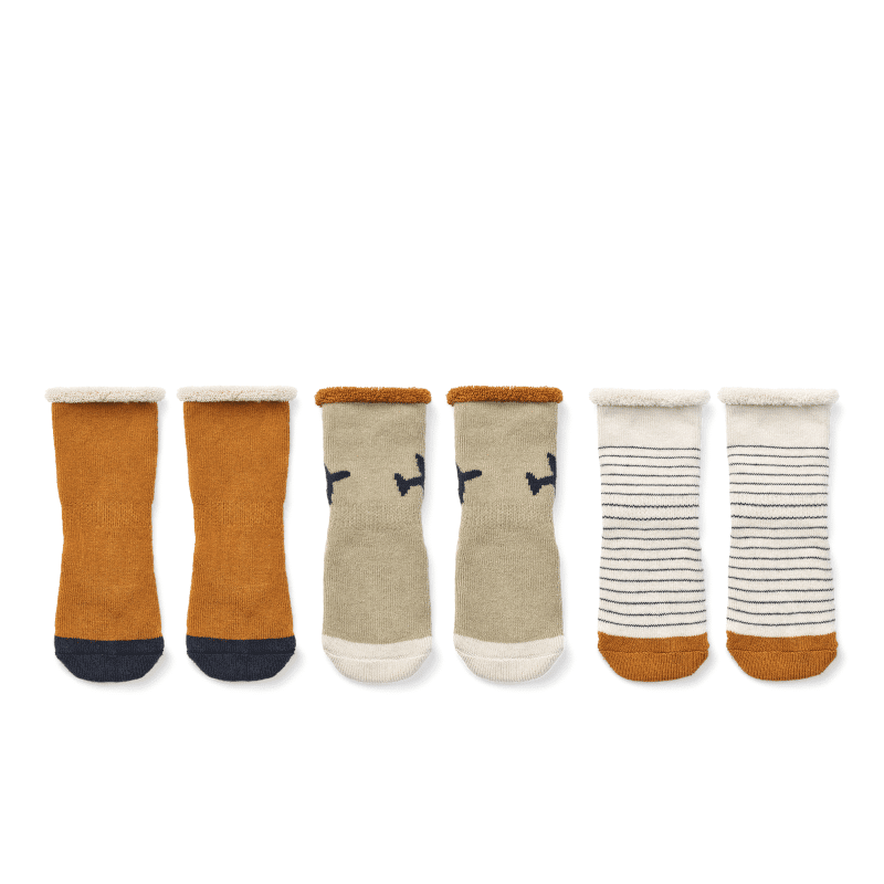 Anti-Rutsch Socken - Eloy gone flying mix 3er Set von Liewood