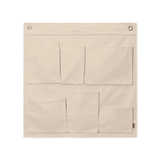 Aufbewahrung - Wall Pockets Canvas off white von Ferm Living