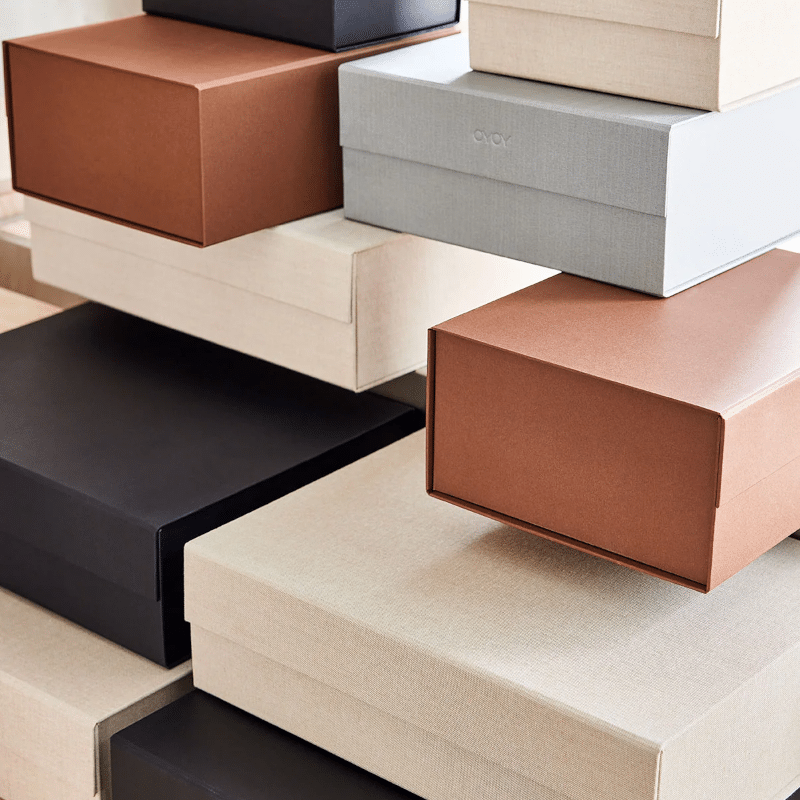 Aufbewahrungsbox – Hako A3 beige von OYOY