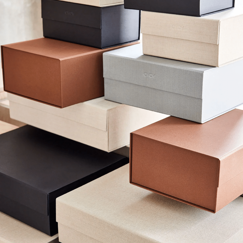 Aufbewahrungsbox – Hako A5 beige von OYOY