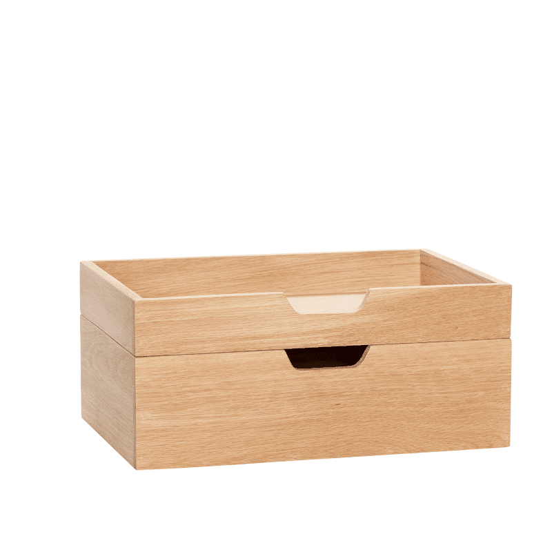 Aufbewahrungsboxen Eiche von Hübsch Interior