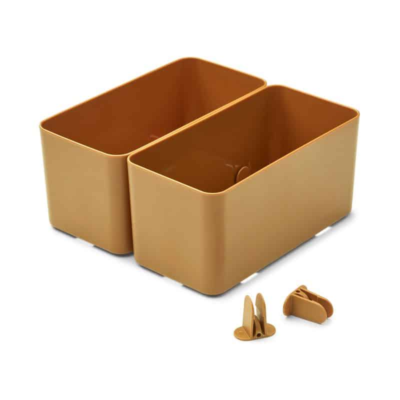 Aufbewahrungssystem - Jamal 2er Set L golden caramel von Liewood
