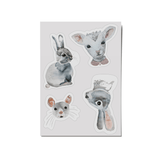 Aufkleber reflektierend - Lam & Hase von NUUKK