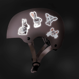 Aufkleber reflektierend - Lam & Hase von NUUKK