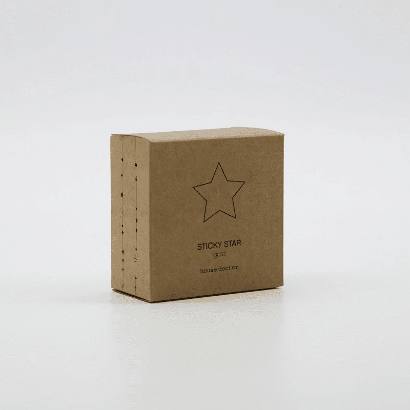 Aufkleber - Sticky Star gold von House Doctor