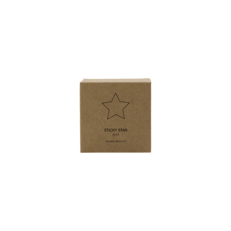 Aufkleber - Sticky Star gold von House Doctor