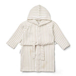 Bademantel - Gray stripe crisp white/sandy von Liewood