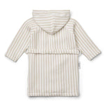 Bademantel - Gray stripe crisp white/sandy von Liewood