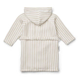 Bademantel - Gray stripe crisp white/sandy von Liewood