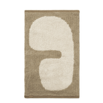 Badematte - Lay washable dark taupe/off-white von Ferm Living