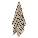 Badetuch - Alee sand/black von Ferm Living