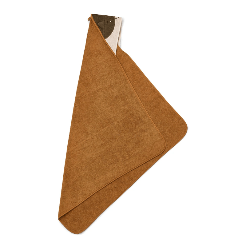 Badetuch – Hooded AUGUSTA Superhero golden caramel von Liewood