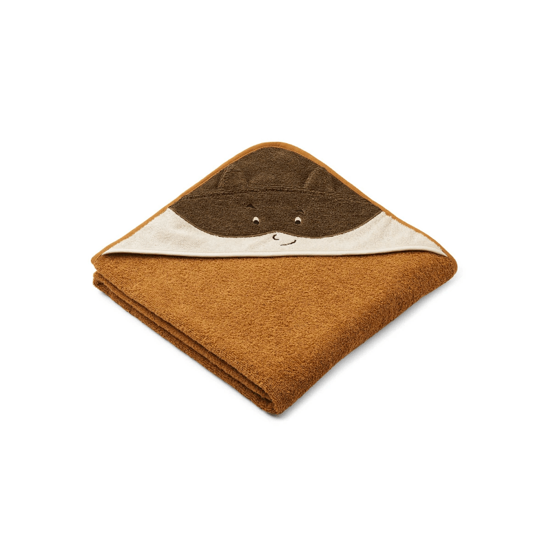 Badetuch – Hooded AUGUSTA Superhero golden caramel von Liewood