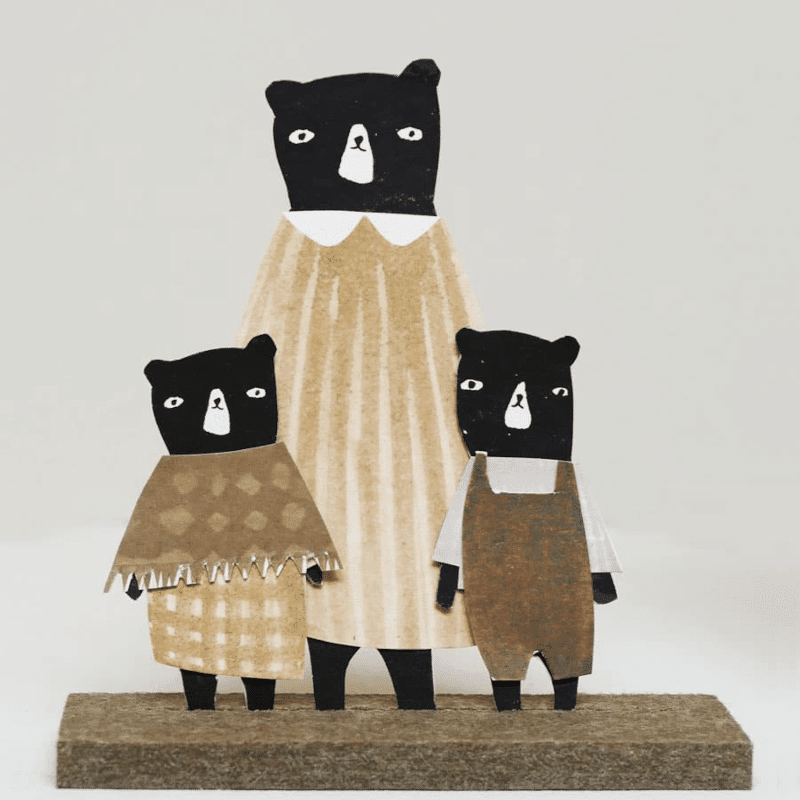 Bastelbogen - DIY cut out bears 1 von Ted and Tone