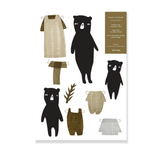 Bastelbogen - DIY cut out bears 1 von Ted and Tone